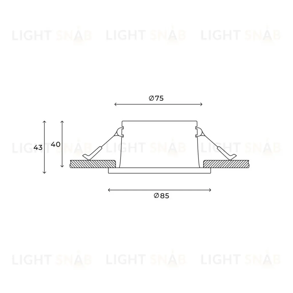 Встраиваемый светильник Hesby Lighting Nova HSBL_0135 HSBL_0135