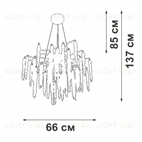 Подвесная люстра Vitaluce V28550-1/7S V28550-1/7S