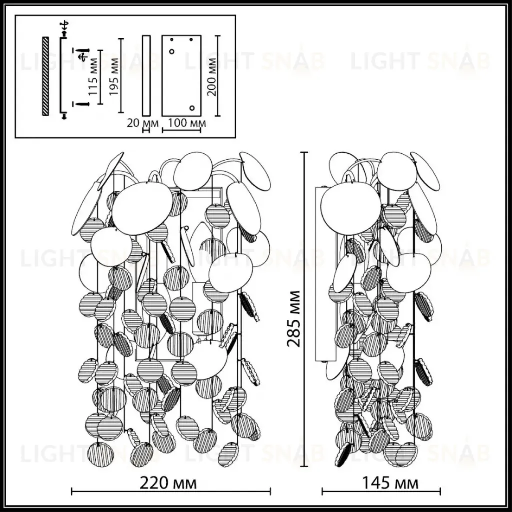 Настенный светильник Odeon Light Classic Coins 5104/2W 5104/2W