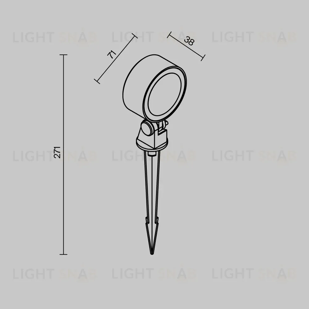 Грунтовый светильник Maytoni Core O495FL-L10B3K O495FL-L10B3K