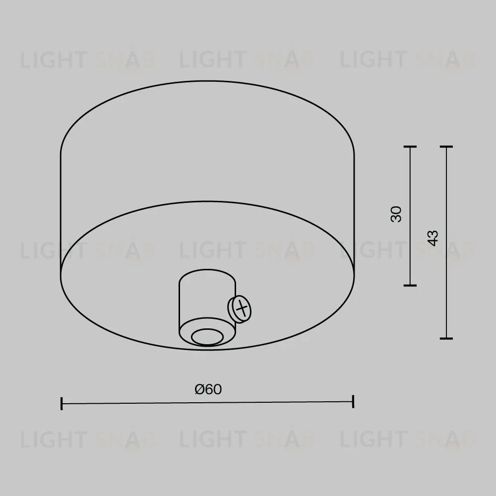 Потолочная чаша для ввода питания Maytoni Shelf CA032B-B CA032B-B