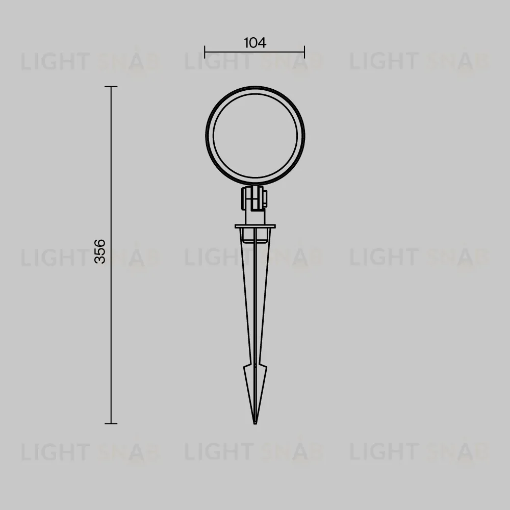Грунтовый светильник Maytoni Core O495FL-L25B3K O495FL-L25B3K