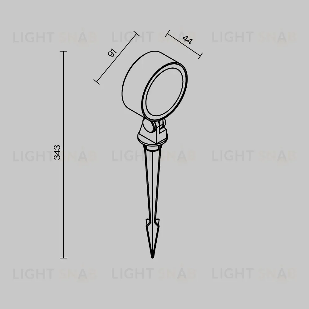 Грунтовый светильник Maytoni Core O495FL-L18B3K O495FL-L18B3K