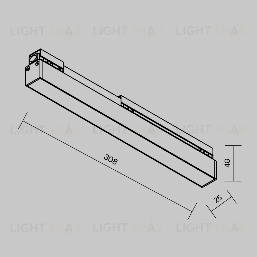 Уличный трековый светильник Maytoni Basis O-TR02-1-S-12WB3K O-TR02-1-S-12WB3K