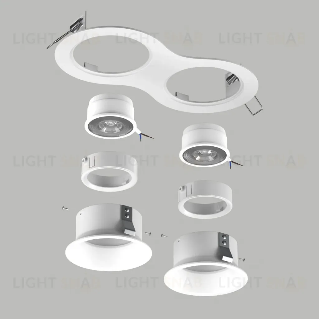 Встраиваемый светильник Lightstar Domino (214626+214606+214606+214006+214006) D6260606WMOD D6260606WMOD