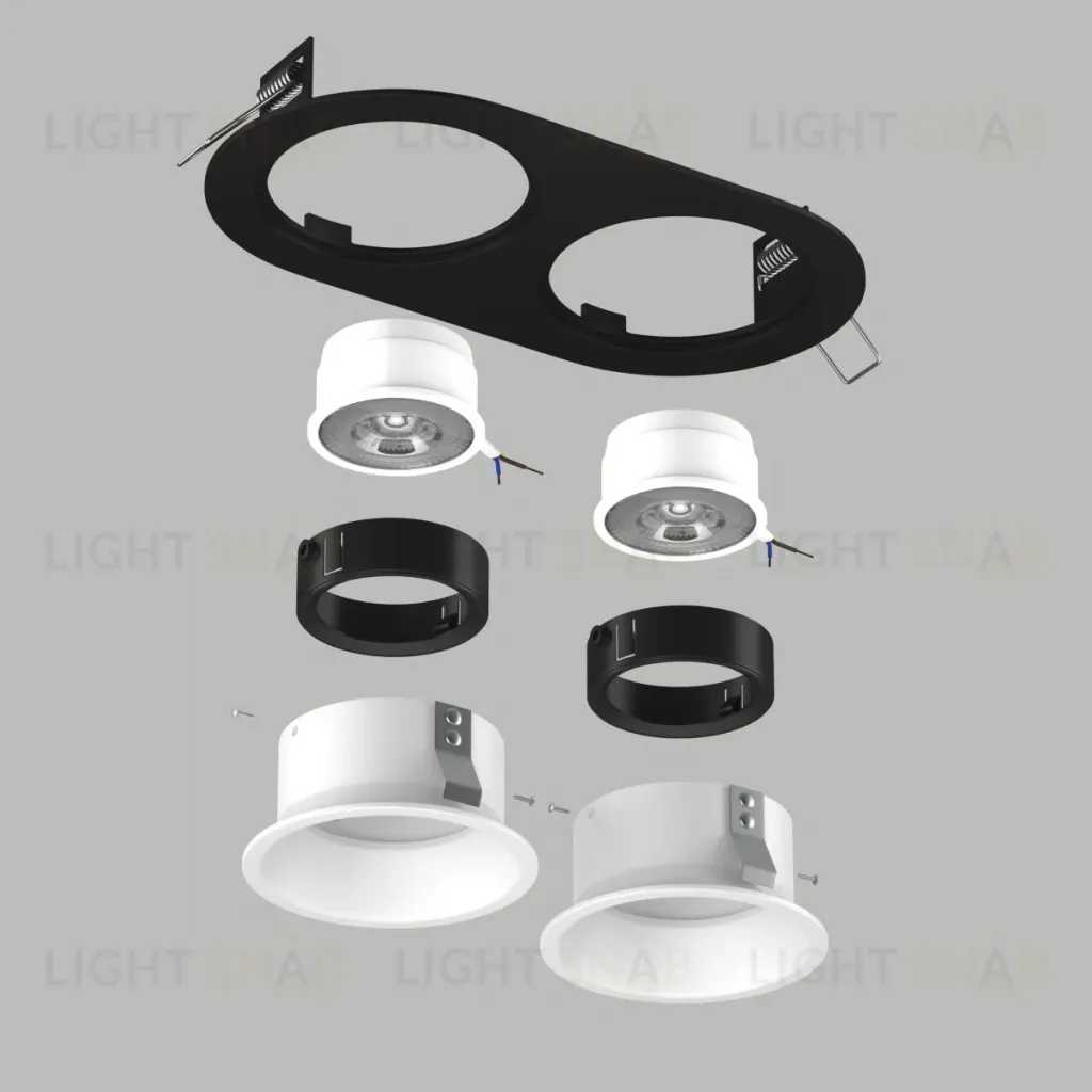 Встраиваемый светильник Lightstar Domino (214657+214606+214606+214007+214007) D6570606BMOD D6570606BMOD