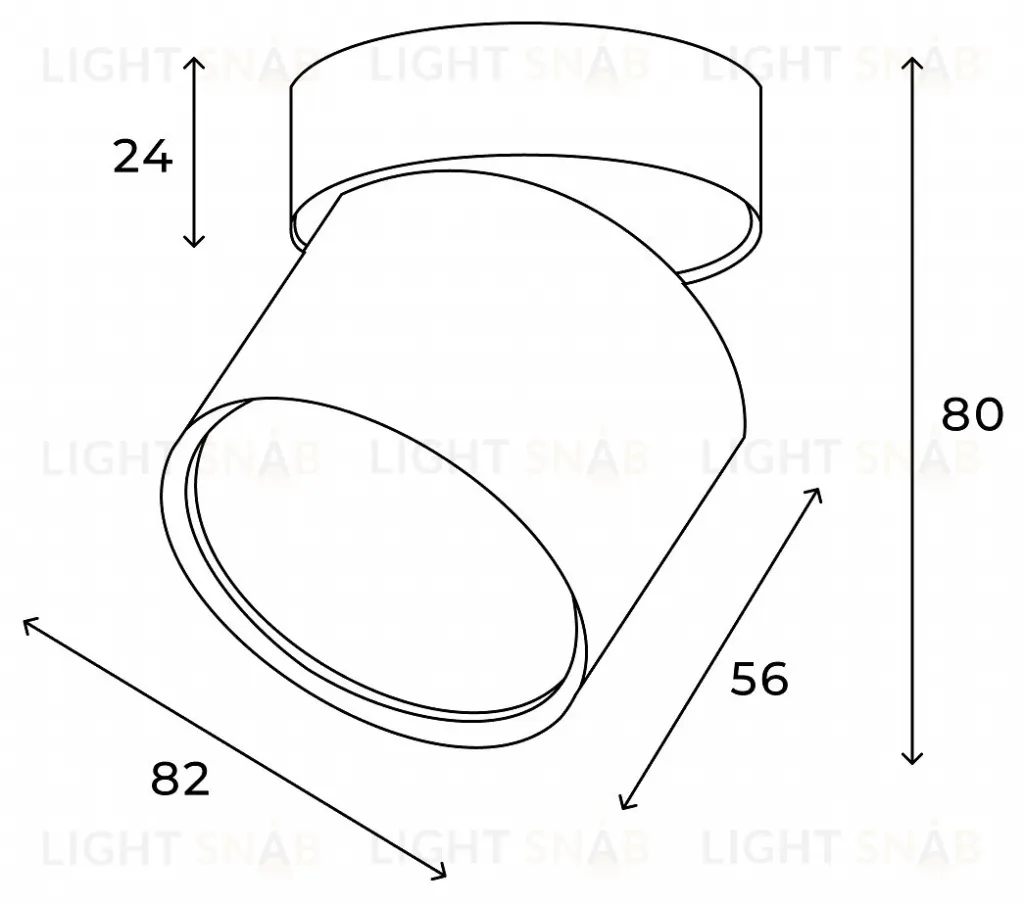 Накладной спот Hesby Lighting Mysen HSBL_0180 HSBL_0180