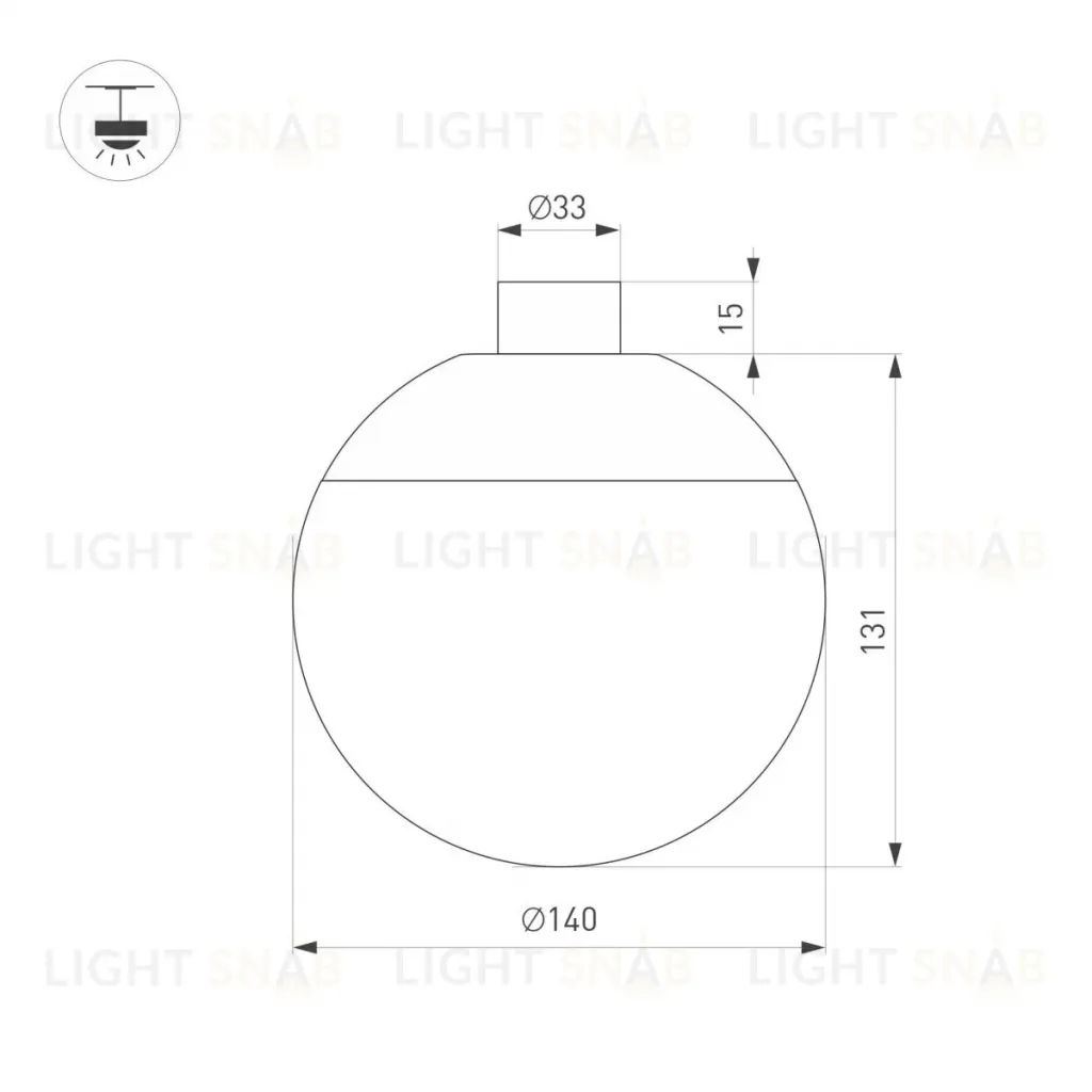 Трековый светильник Arlight ART-INBELT-SFERO-R140-7W Day4000-MIX (BK, 240 deg, 48V, DALI) 051180 051180