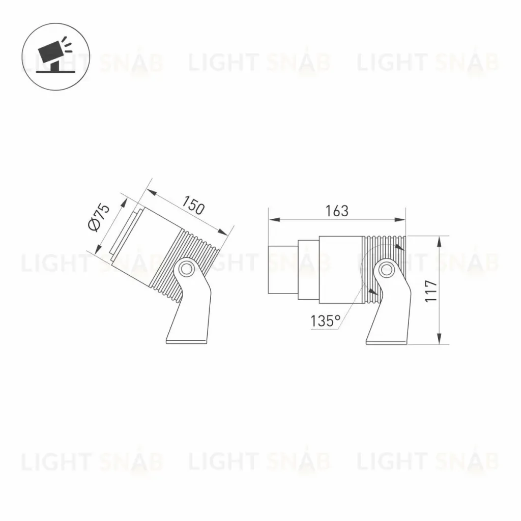 Прожектор Arlight ALT-RAY-ZOOM-R75-18W Day4000 (DG, 10-40 deg, 230V) 032561(1) 032561(1)