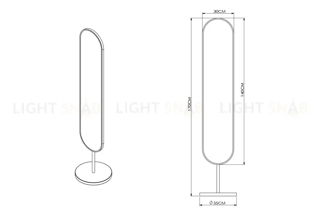 Зеркало напольное Garda Decor 19-OA-9889 19-OA-9889