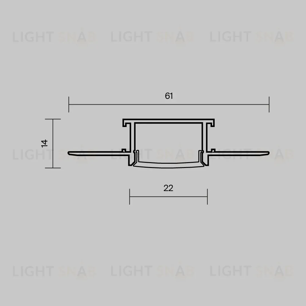 Алюминиевый профиль встраиваемый скрытого монтажа Maytoni Led Strip ALM-011-S-3M 636009 636009