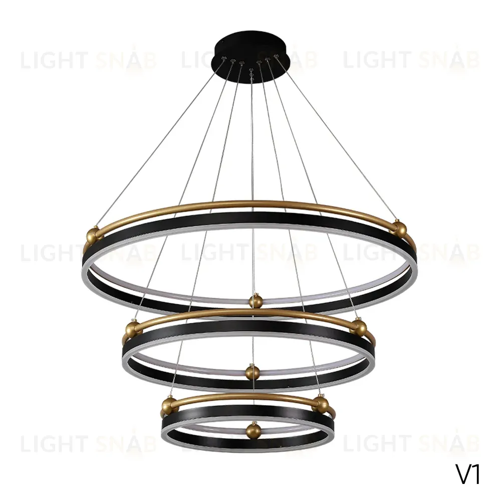 Подвесная люстра Crystal Lux FERNANDO SP158W LED BLACK/GOLD FERNANDO SP158W LED BLACK/GOLD