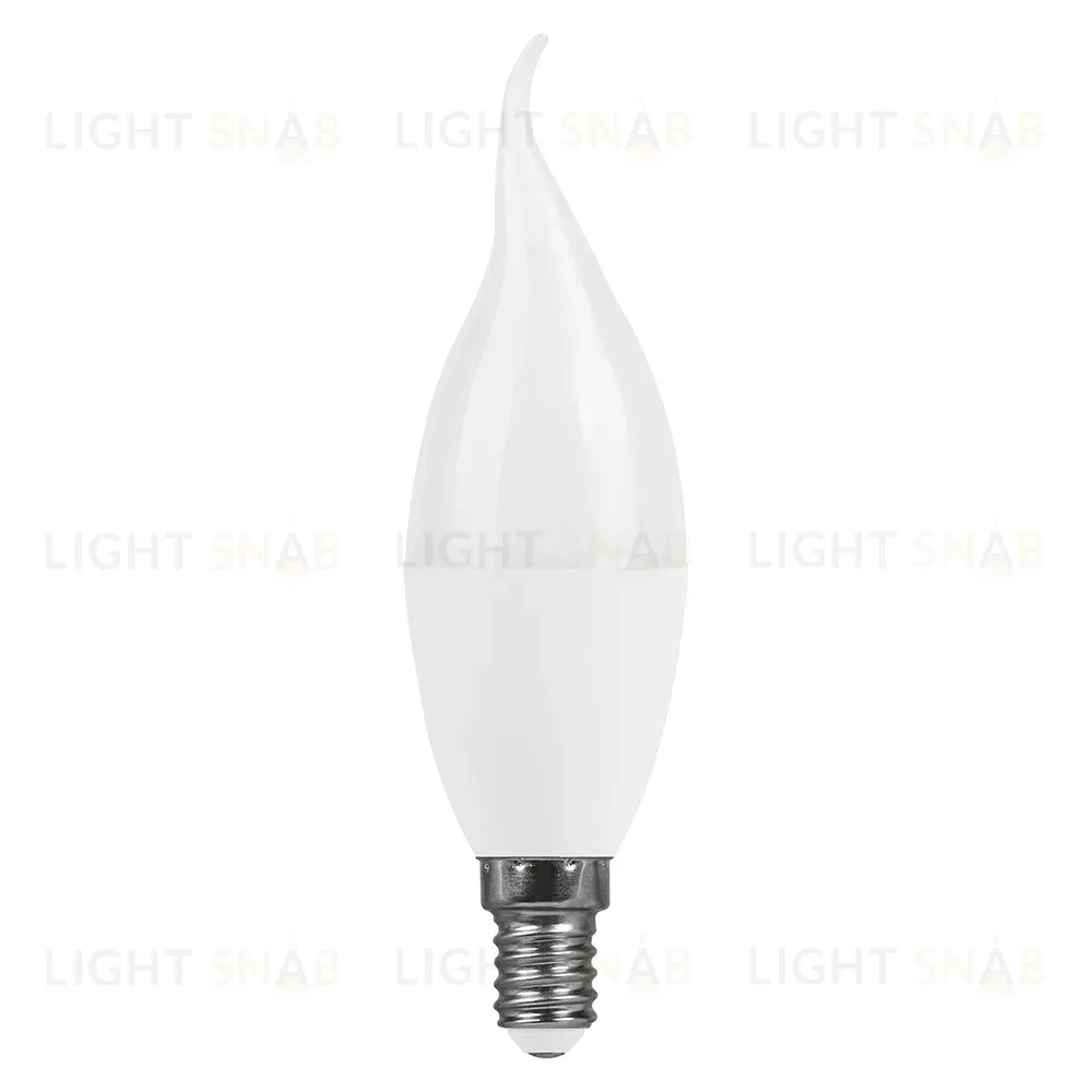 Лампа светодиодная Feron LB-980 свеча на ветру матовая E14 15W 175-265V 4000K 52075 52075