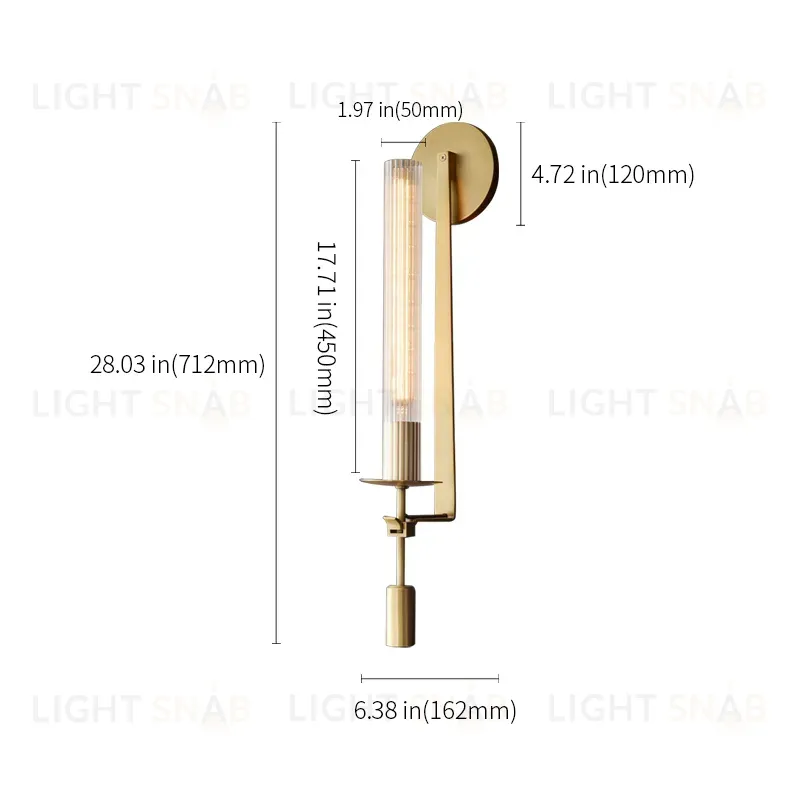 Бра Delight Collection MT8615-1W antique brass MT8615-1W antique brass