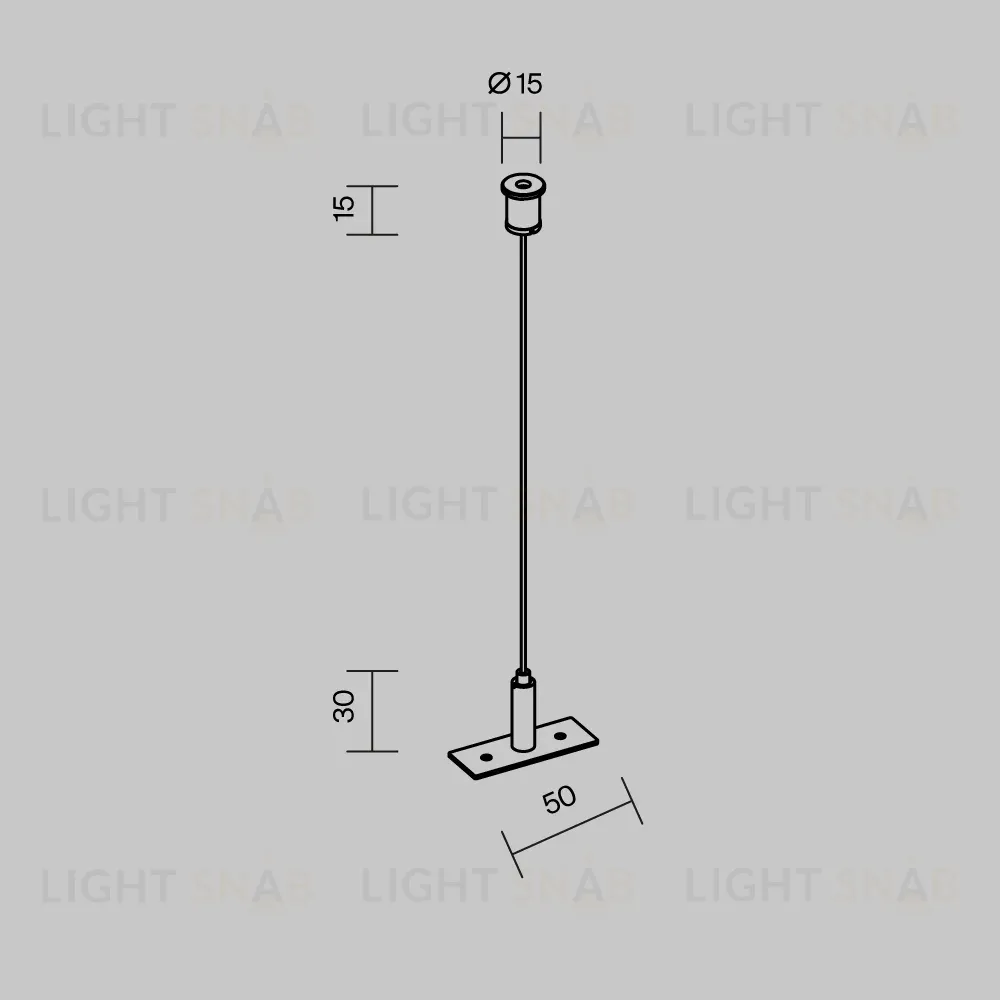 Гибкий подвес для уличной трековой системы Maytoni Elasity IP O-TR001-PB-H2M O-TR001-PB-H2M