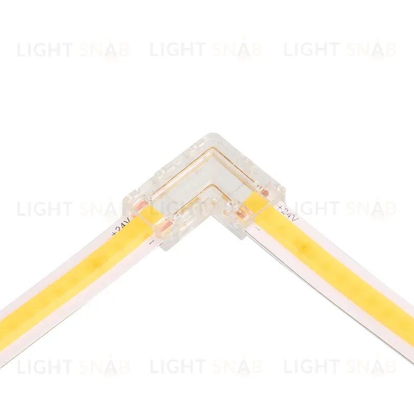 Коннектор угловой для ленты COB шириной 8мм, комплект 3шт WOLTA WLS-2PIN-COB-8MM-L WLS-2PIN-COB-8MM-L