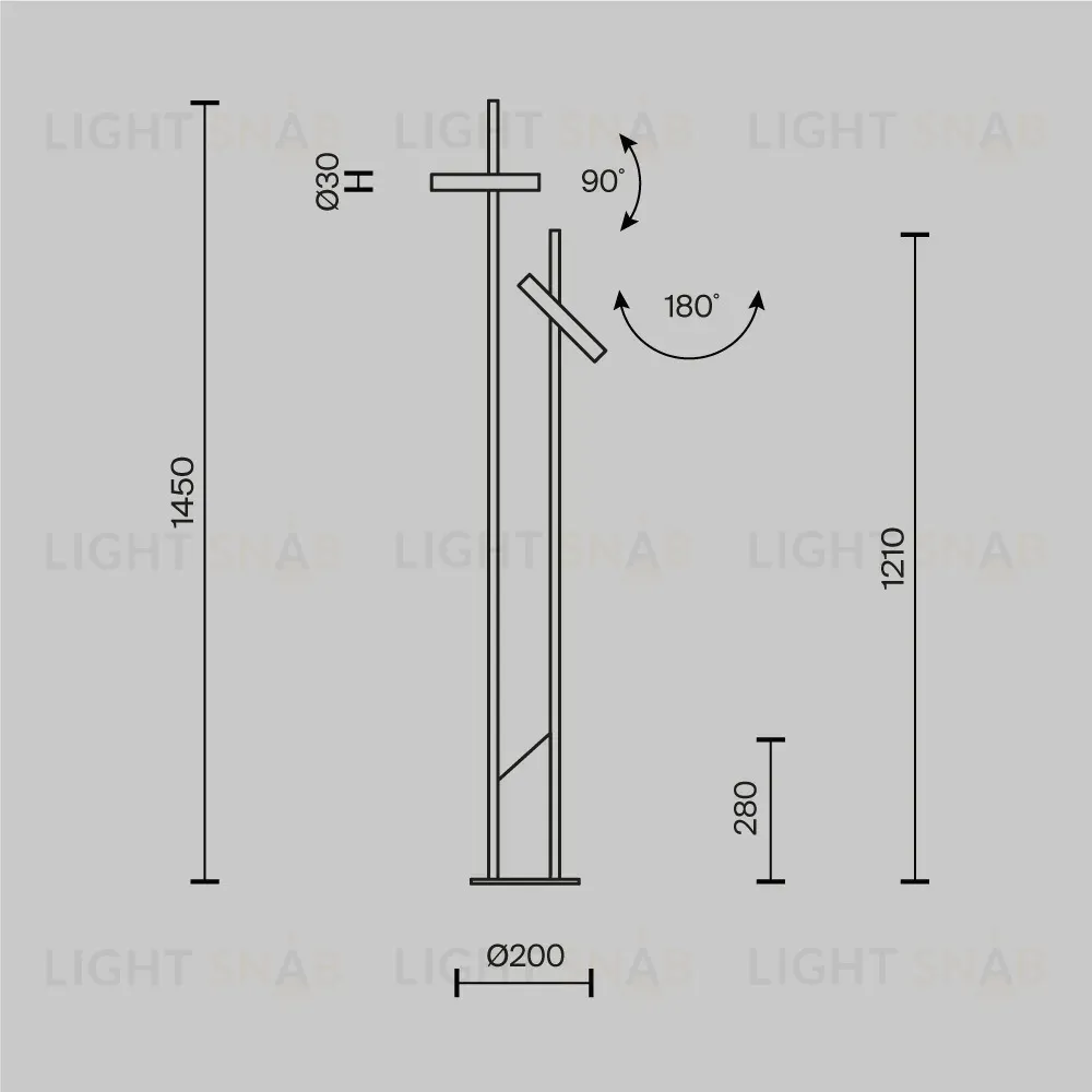 Торшер Maytoni Trust MOD460FL-L6BS3K MOD460FL-L6BS3K