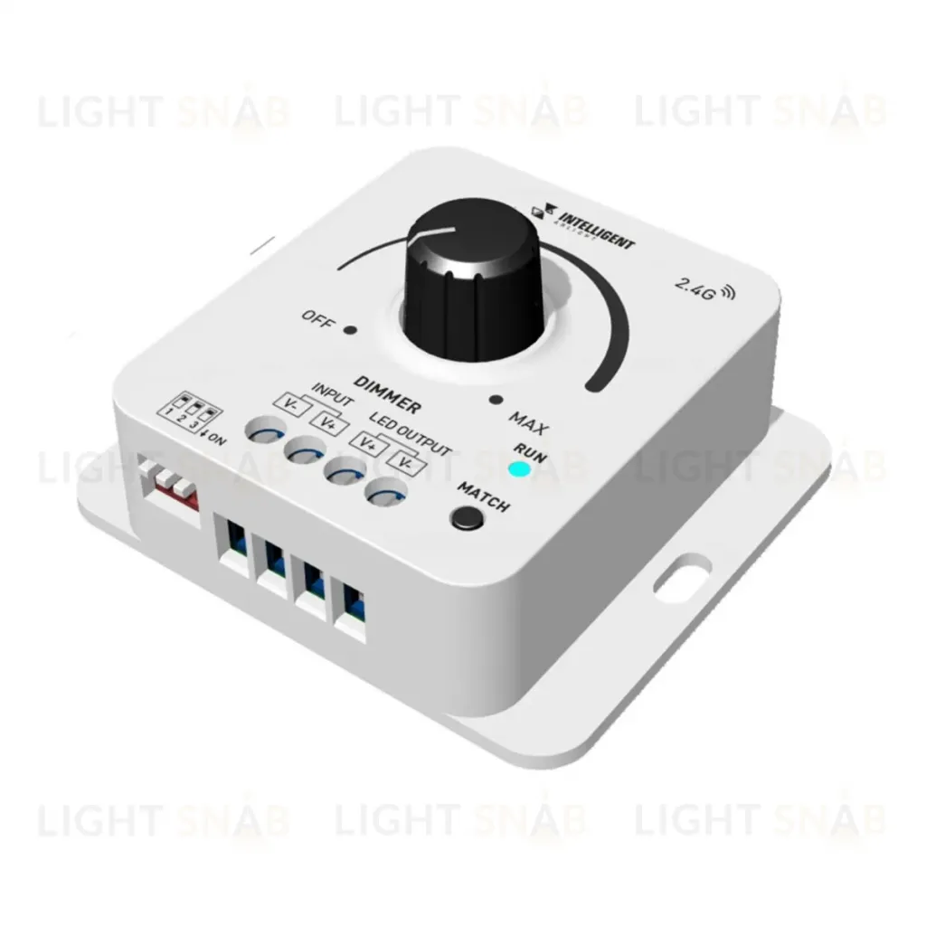 Диммер Arlight SMART-PWM-101-32-DIM-SUF (12-48V, 1x8A, 2.4G) (IARL, IP20 Пластик) 050417 050417