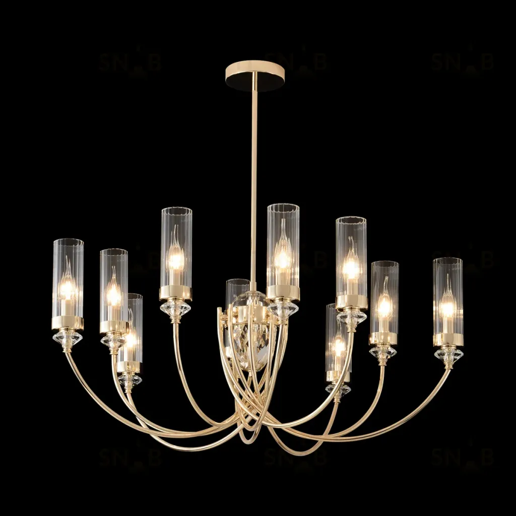 Люстра на штанге Crystal Lux SECRET SP10 GOLD SECRET SP10 GOLD