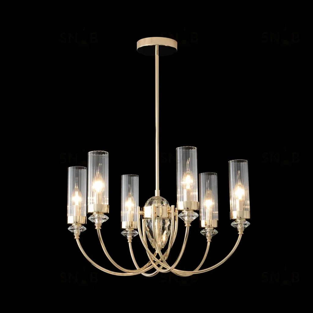 Люстра на штанге Crystal Lux SECRET SP6 GOLD SECRET SP6 GOLD