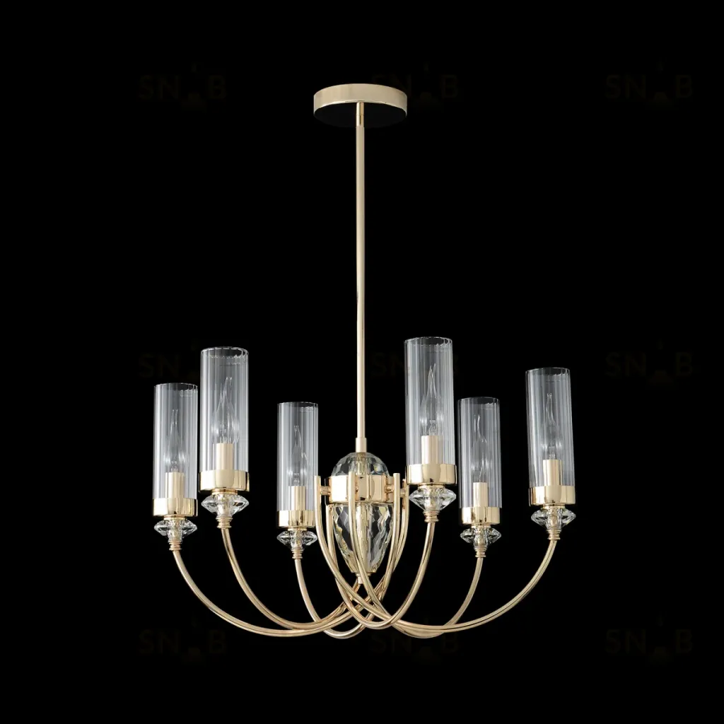 Люстра на штанге Crystal Lux SECRET SP6 GOLD SECRET SP6 GOLD