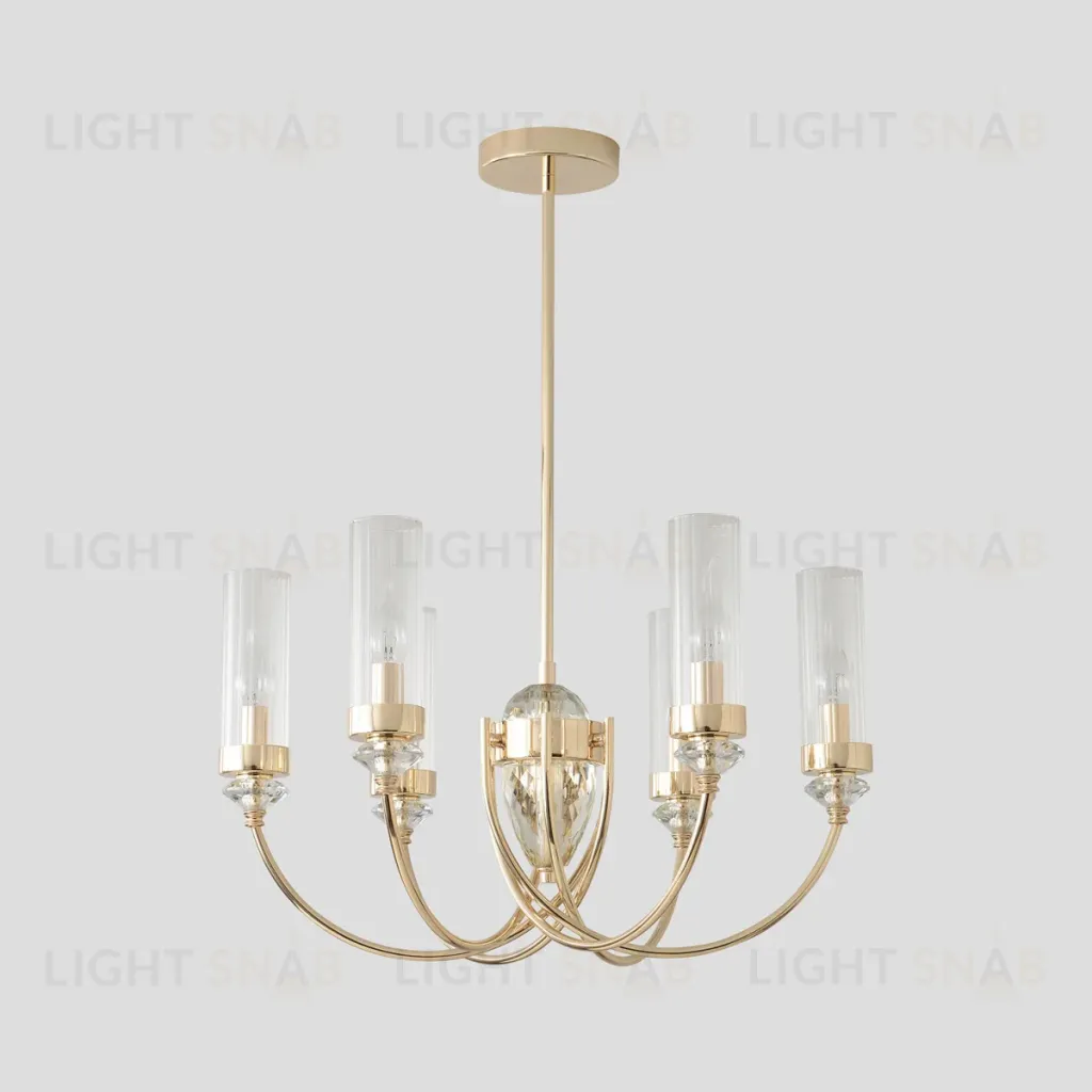 Люстра на штанге Crystal Lux SECRET SP6 GOLD SECRET SP6 GOLD