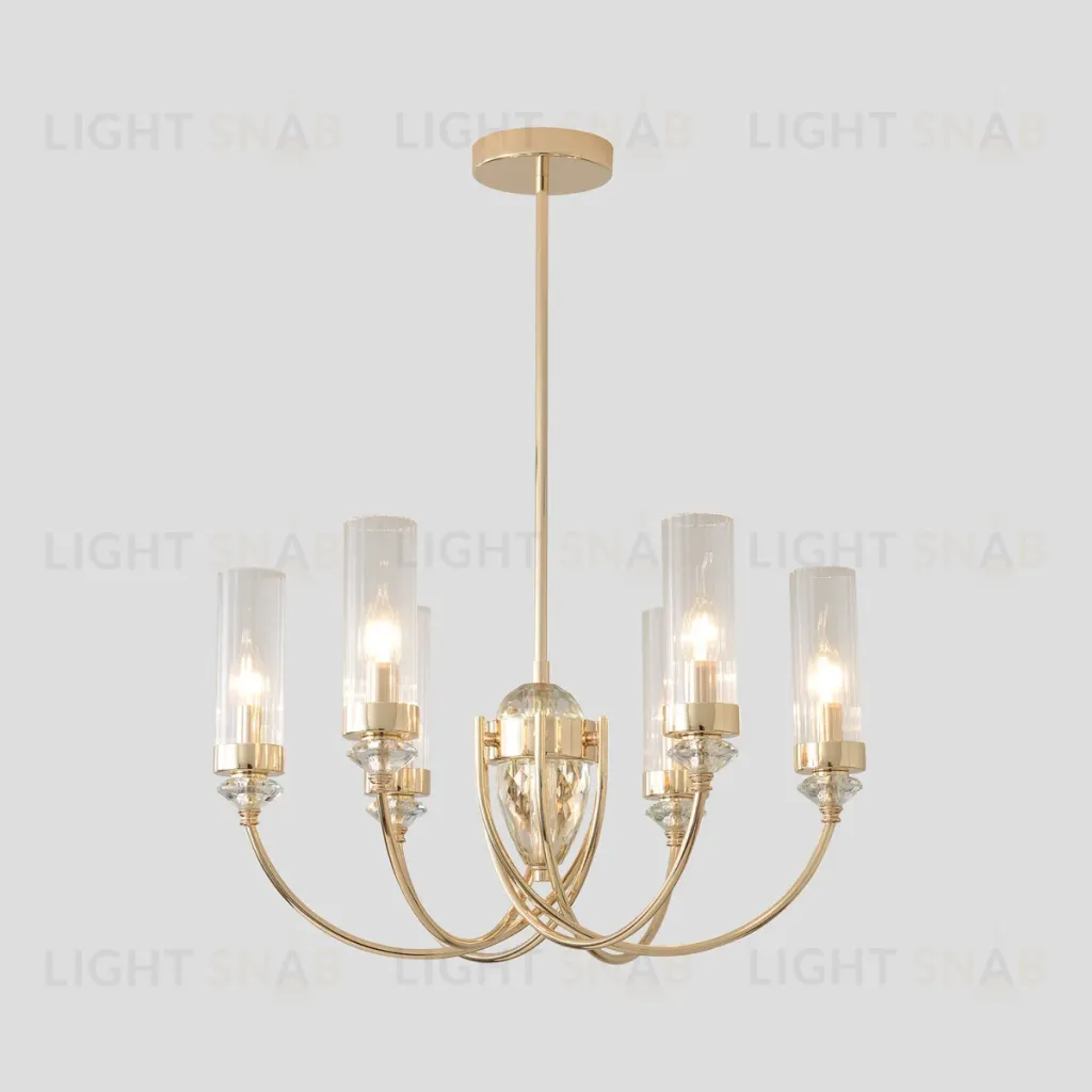 Люстра на штанге Crystal Lux SECRET SP6 GOLD SECRET SP6 GOLD