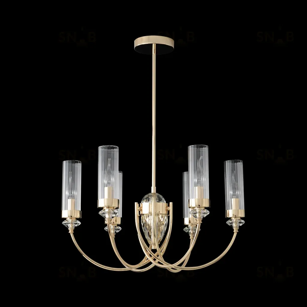 Люстра на штанге Crystal Lux SECRET SP6 GOLD SECRET SP6 GOLD