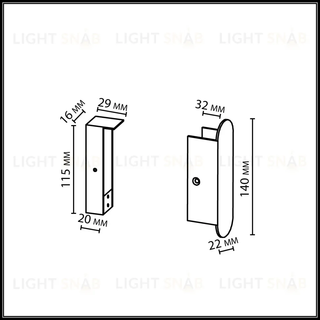 Элемент для накладного монтажа Odeon Light Hightech Fino 7155/1F 7155/1F