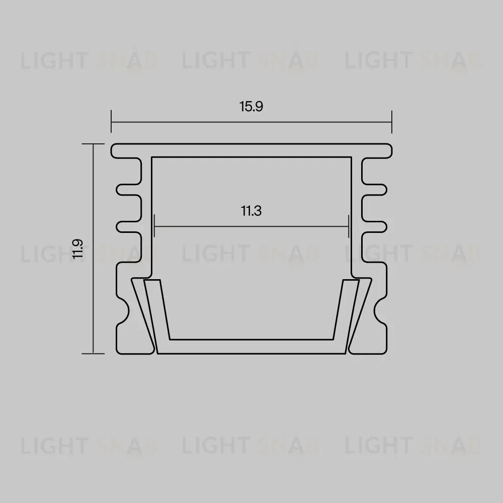 Профиль накладной Maytoni Led Strip ALM-005-S-2M 631012 631012