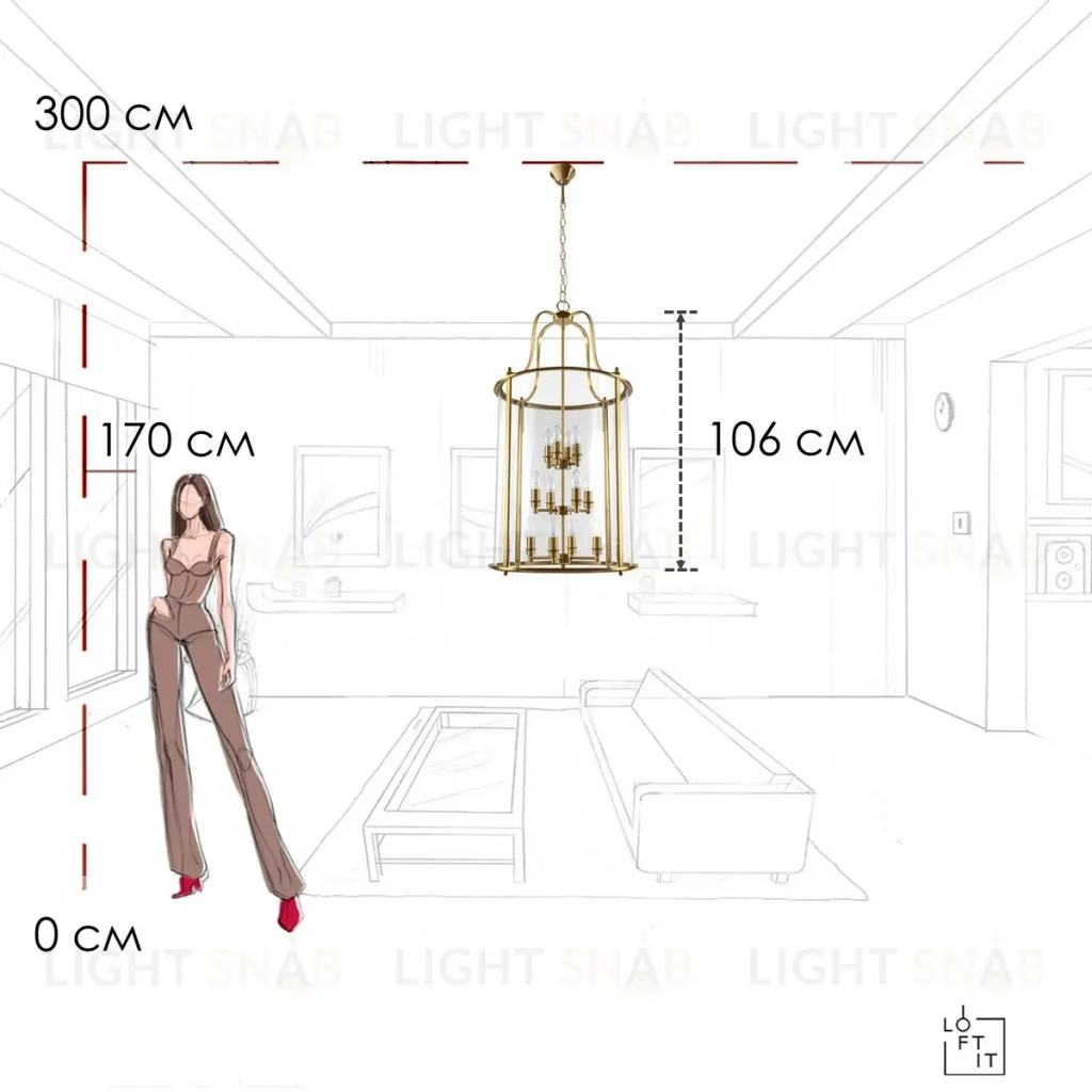 Подвесной светильник Loft IT Lighthouse 10456/12 AB 10456/12 AB