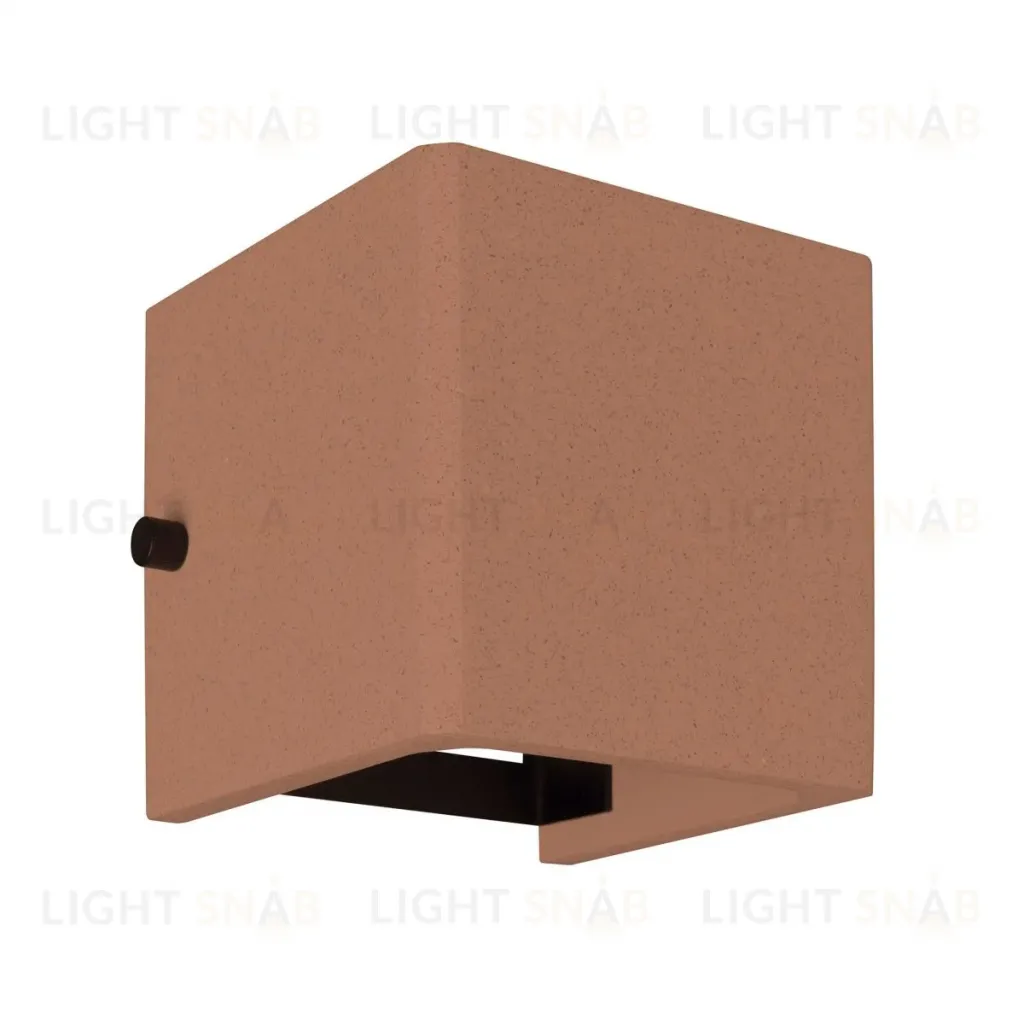 Уличный настенный светильник Arlight LGD-PERAN-WALL-S120x120-6W Warm3000 (Beige red, 0-80 deg, 230V) (IP65 Бетон) 061761 061761