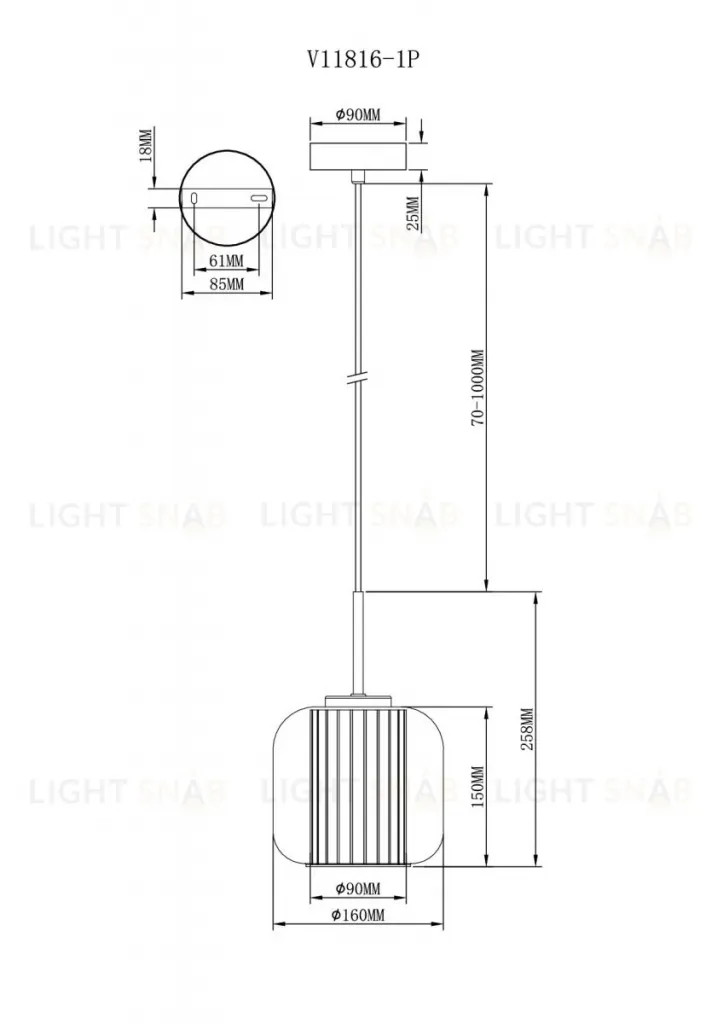 Подвесной светильник Moderli Ember V11816-1P V11816-1P
