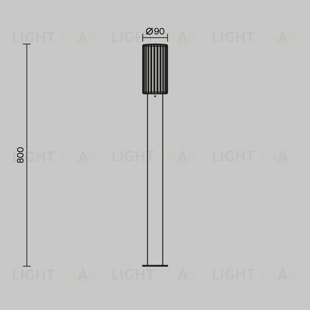 Ландшафтный светильник Maytoni Rib O502FL-01B1 O502FL-01B1