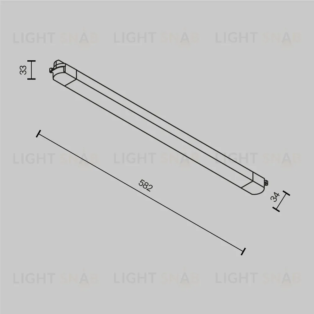 Трековый однофазный светильник Maytoni Technical Basis TR000-1-24W4K-W_1 TR000-1-24W4K-W_1