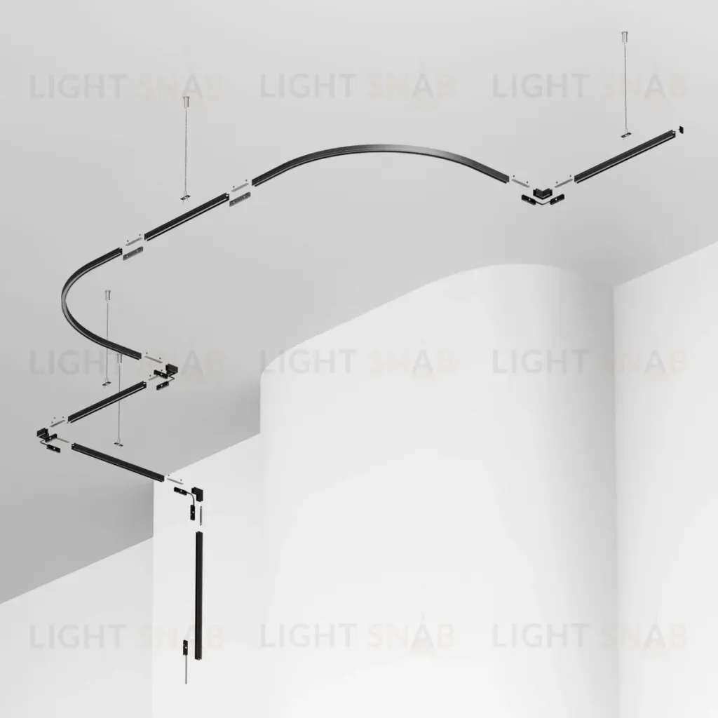 Шинопровод магнитный накладной/подвесной Maytoni Technical Busbar trunkings Levity TRX184-112B-1 TRX184-112B-1