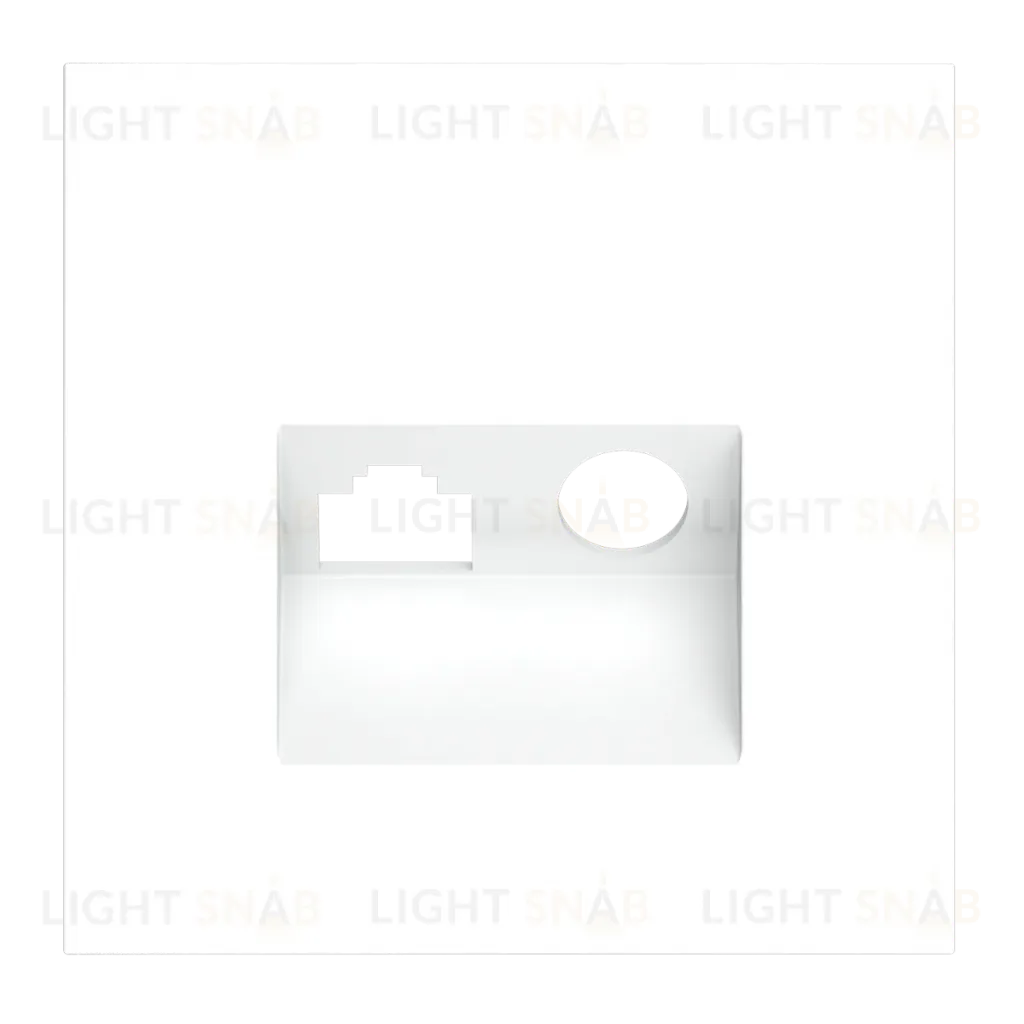 Накладка для розетки TV+RJ45 кат. 6 Voltum S70 (белый матовый) VLS002702 VLS002702