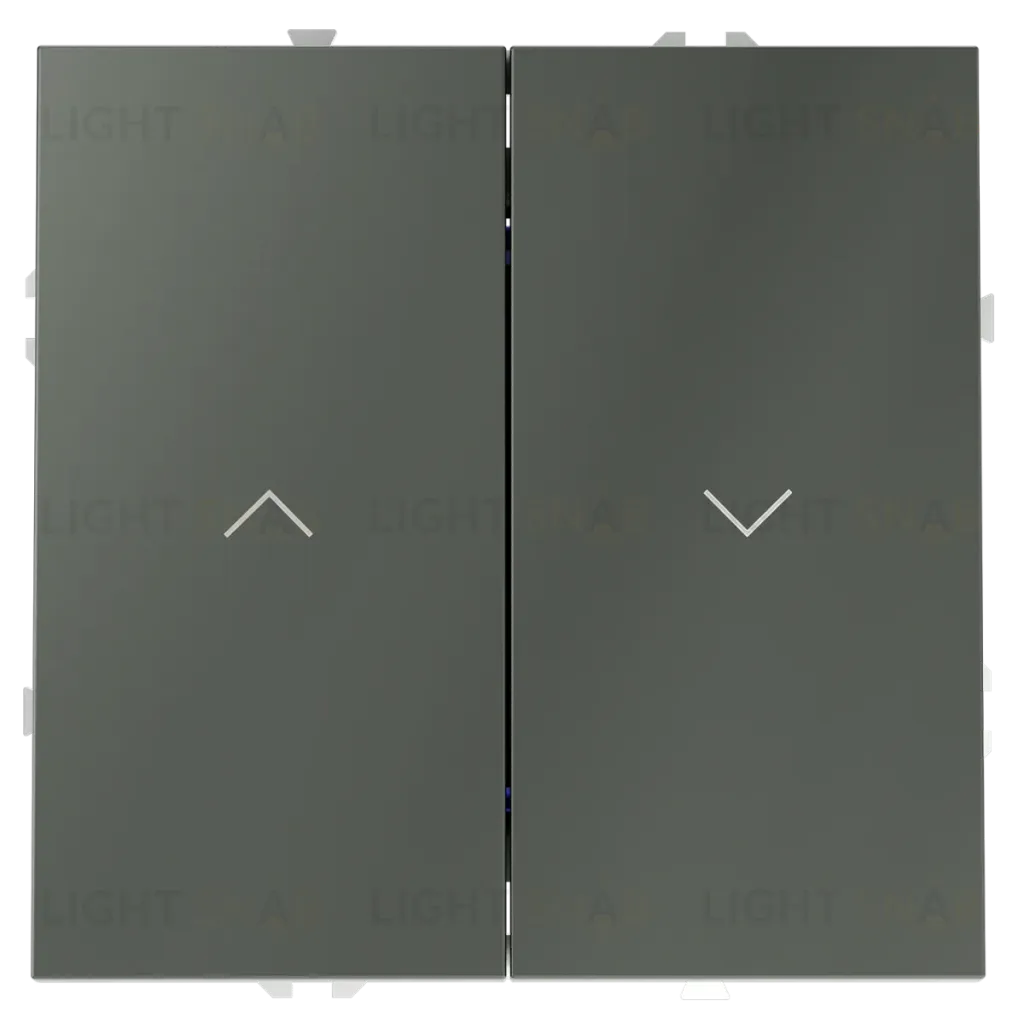 Выключатель встраиваемый Voltum S70 для жалюзи 10А, (титан) VLS020706 VLS020706