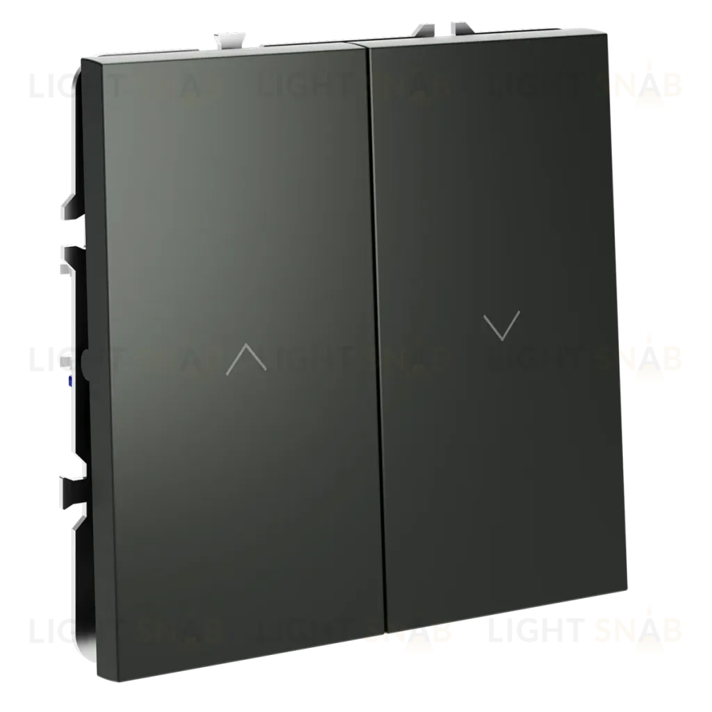 Выключатель встраиваемый Voltum S70 для жалюзи 10А, (титан) VLS020706 VLS020706