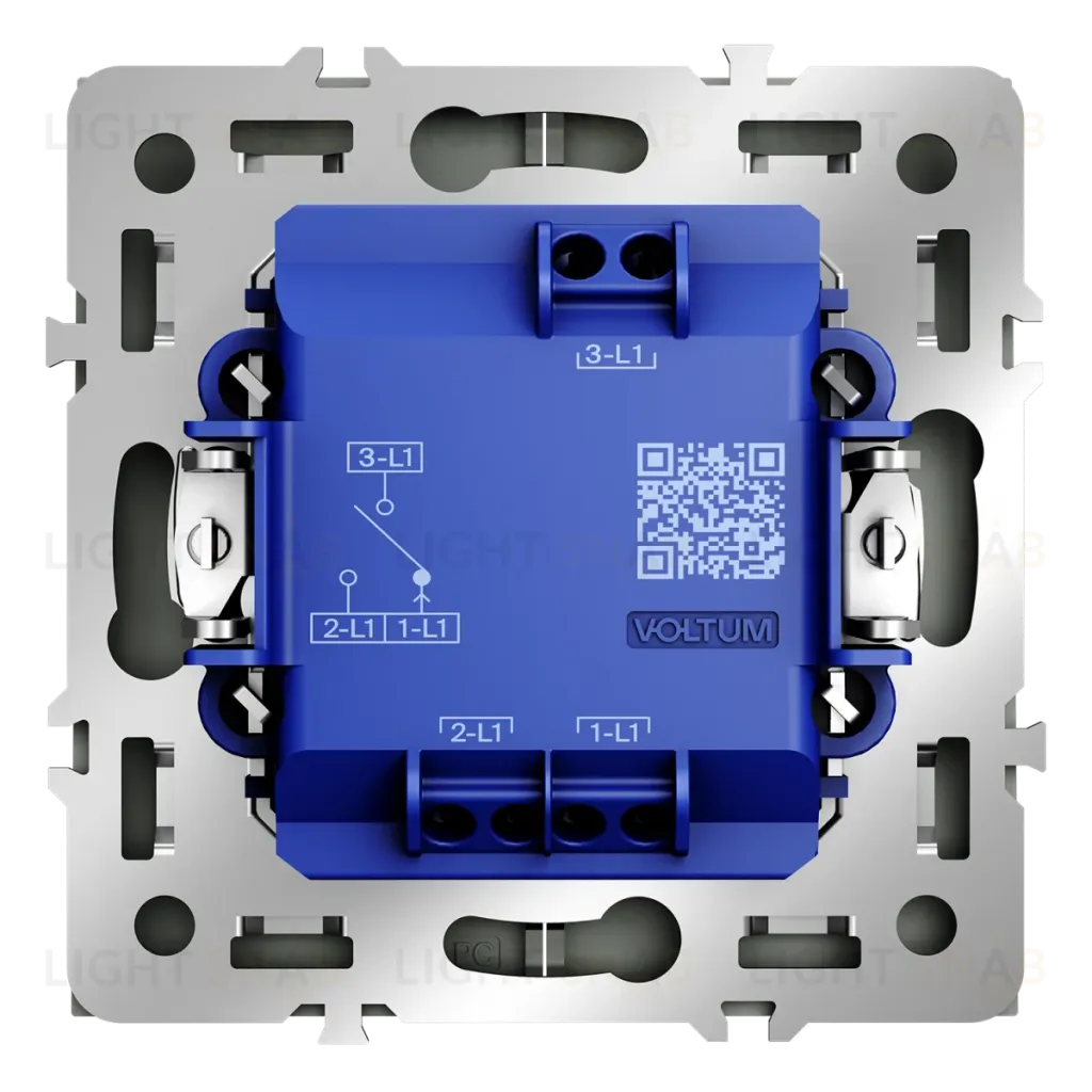 Выключатель встраиваемый Voltum S70 для жалюзи 10А, (титан) VLS020706 VLS020706