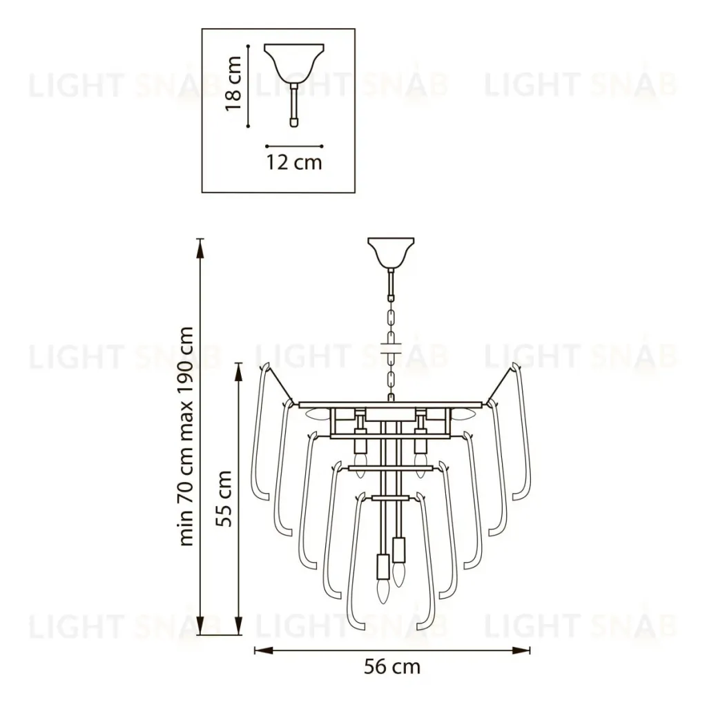 Подвесная люстра Lightstar Retro II 799102 799102