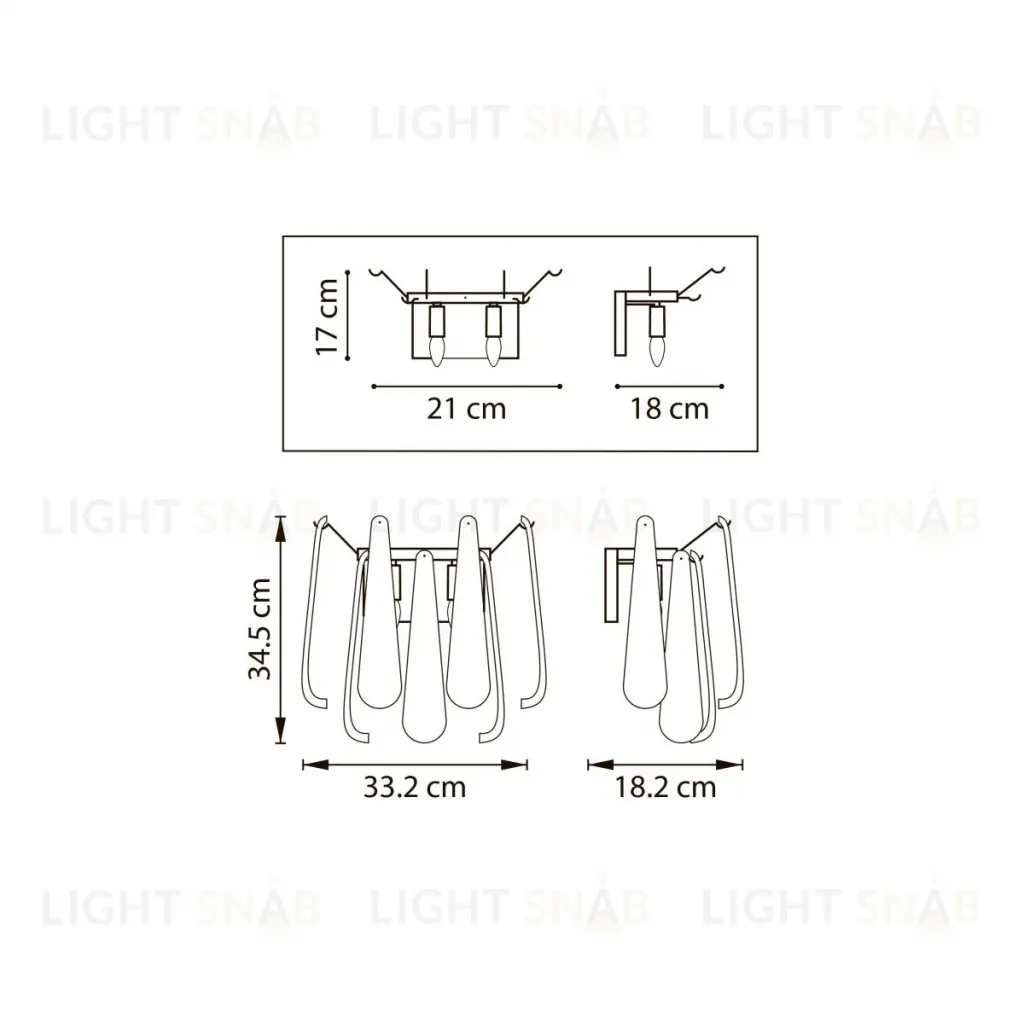 Настенный светильник Lightstar Retro II 799622 799622
