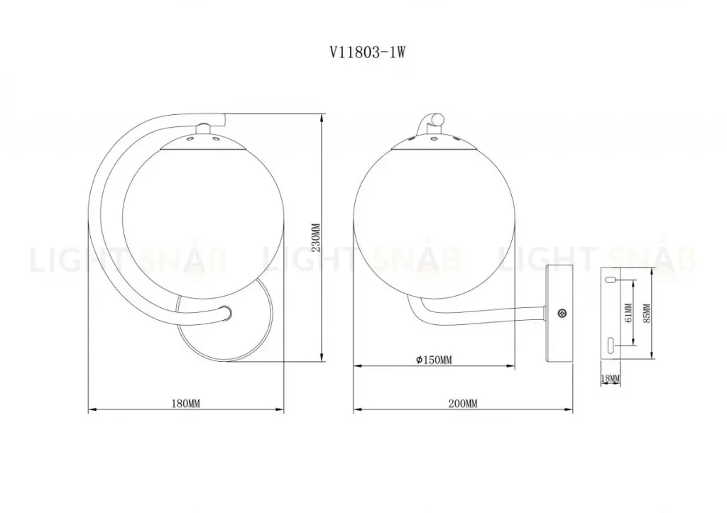 Бра Moderli Circle V11803-1W V11803-1W