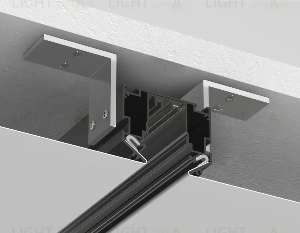 Шинопровод магнитный в натяжной потолок с торц. Заглушк. 2шт Ambrella Light Track System GL1019 GL1019