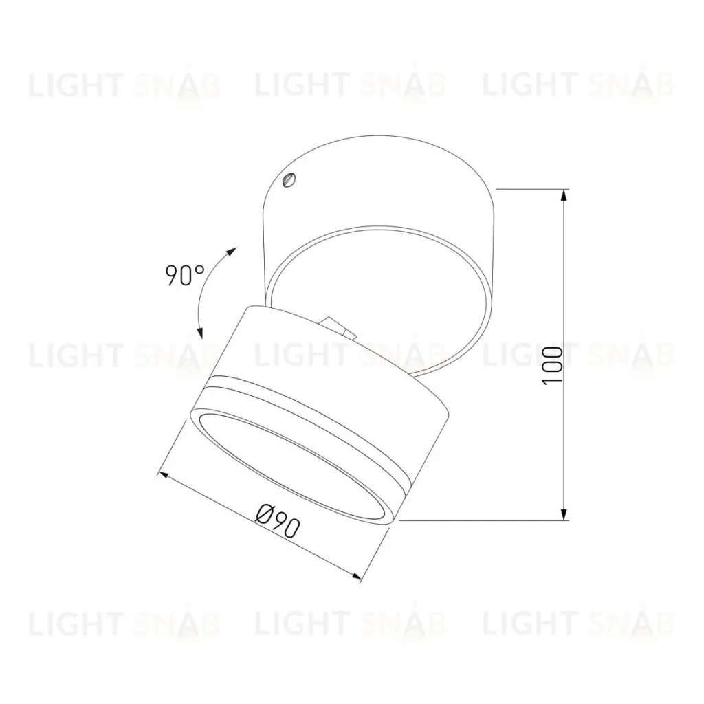 Накладной спот Elektrostandard Okko 35157/U черный 4690389219078 a072072 4690389219078