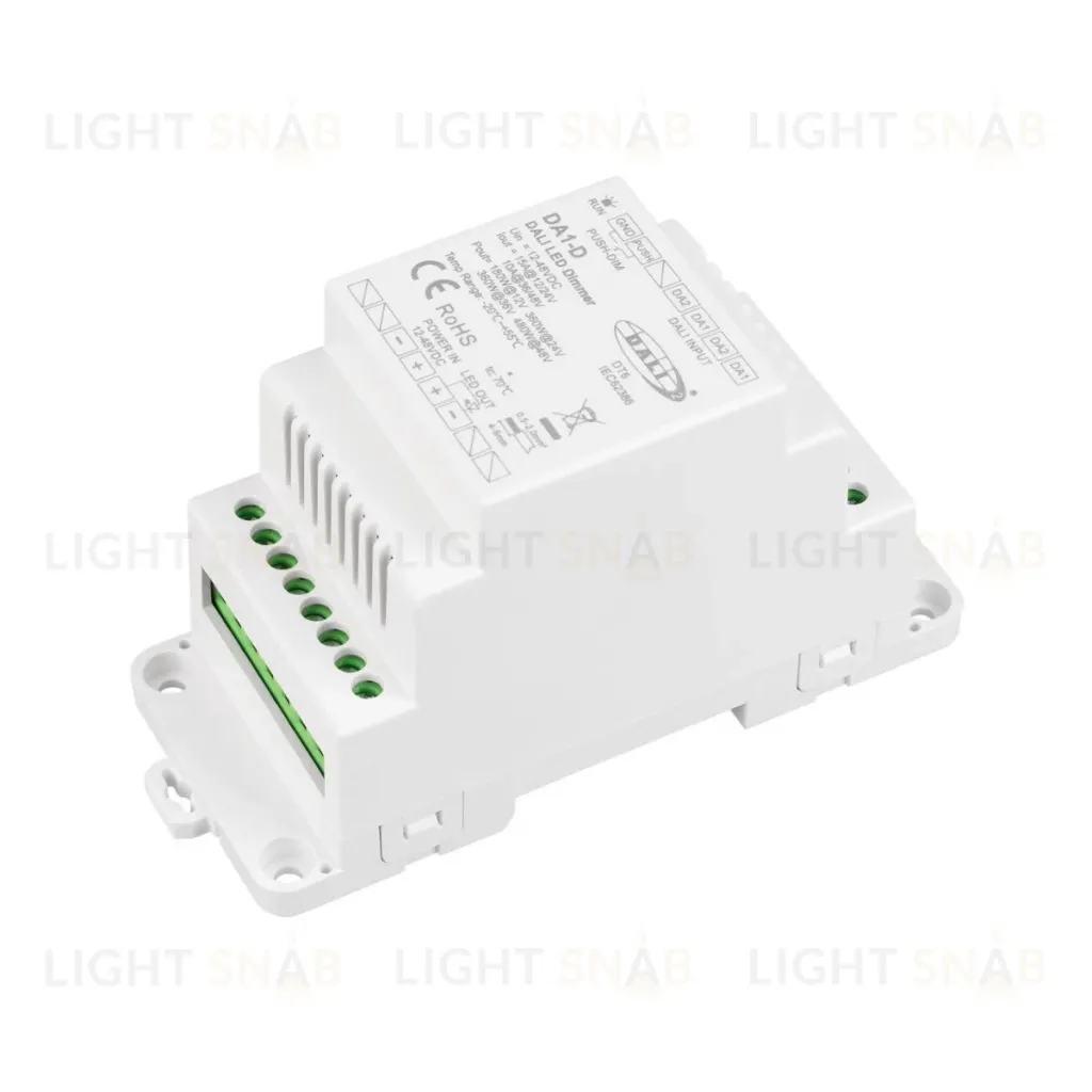Диммер Arlight SMART-DALI2-301-72-ADDR-DIM-PS-DIN-White (12-48V, 1x15A) (IARL, IP20 Пластик) 060683 060683