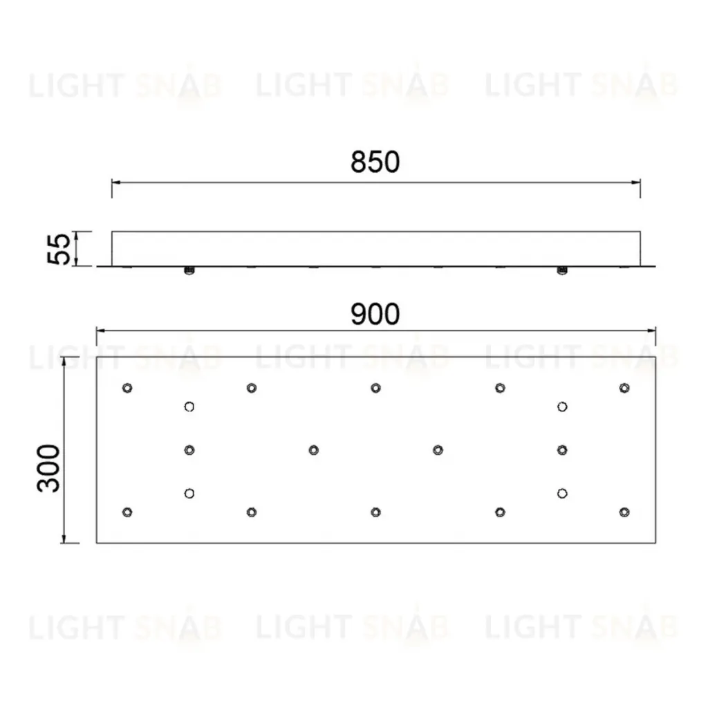 Основание потолочное 14L Mantra Modular Light Florones 9391 9391
