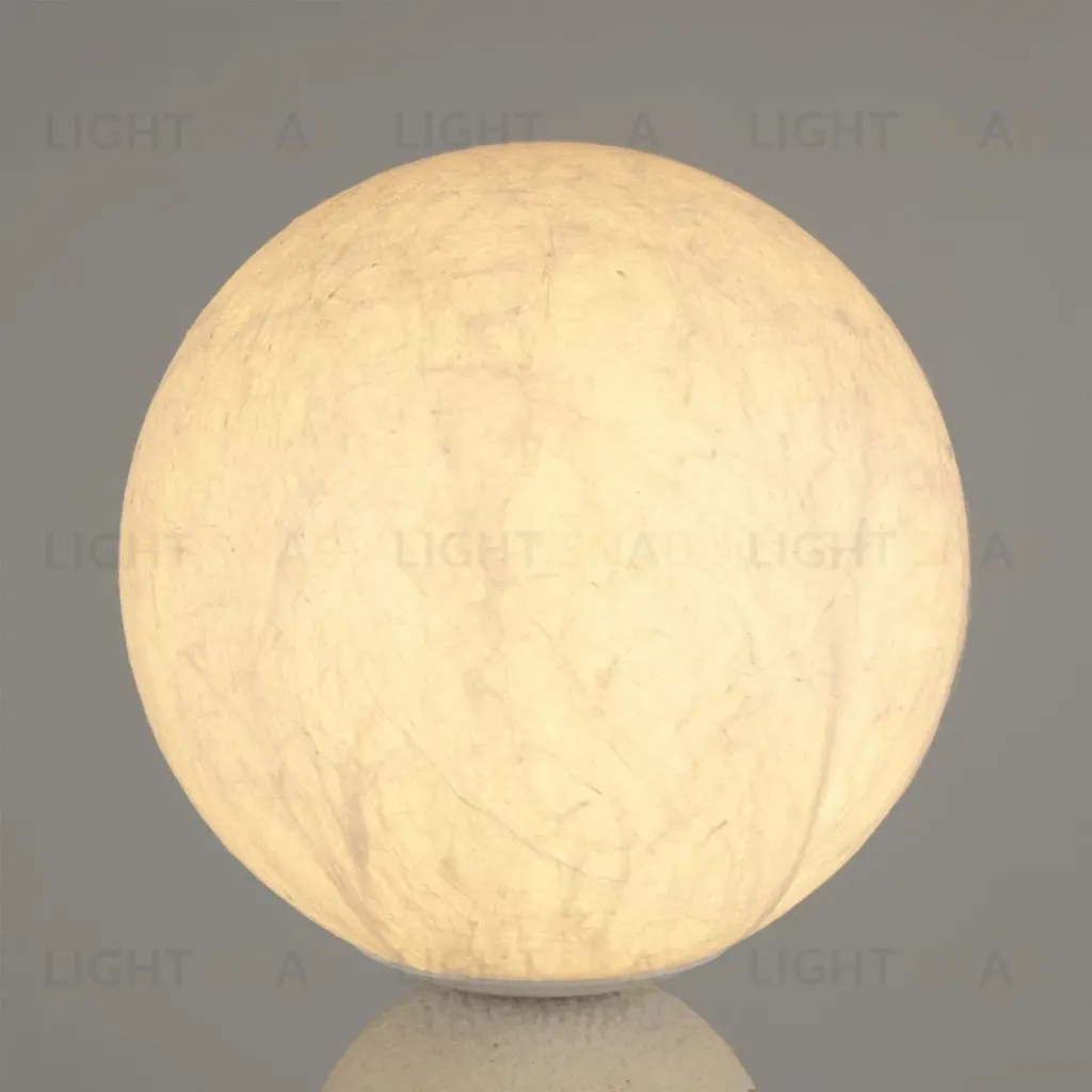 Настольная лампа Arlight SP-SILKA-TAB-R150-6W Warm2700 (WH, 330 deg, 230V, TOUCH-DIM) (IP20, Натуральный шелк) 056890 056890