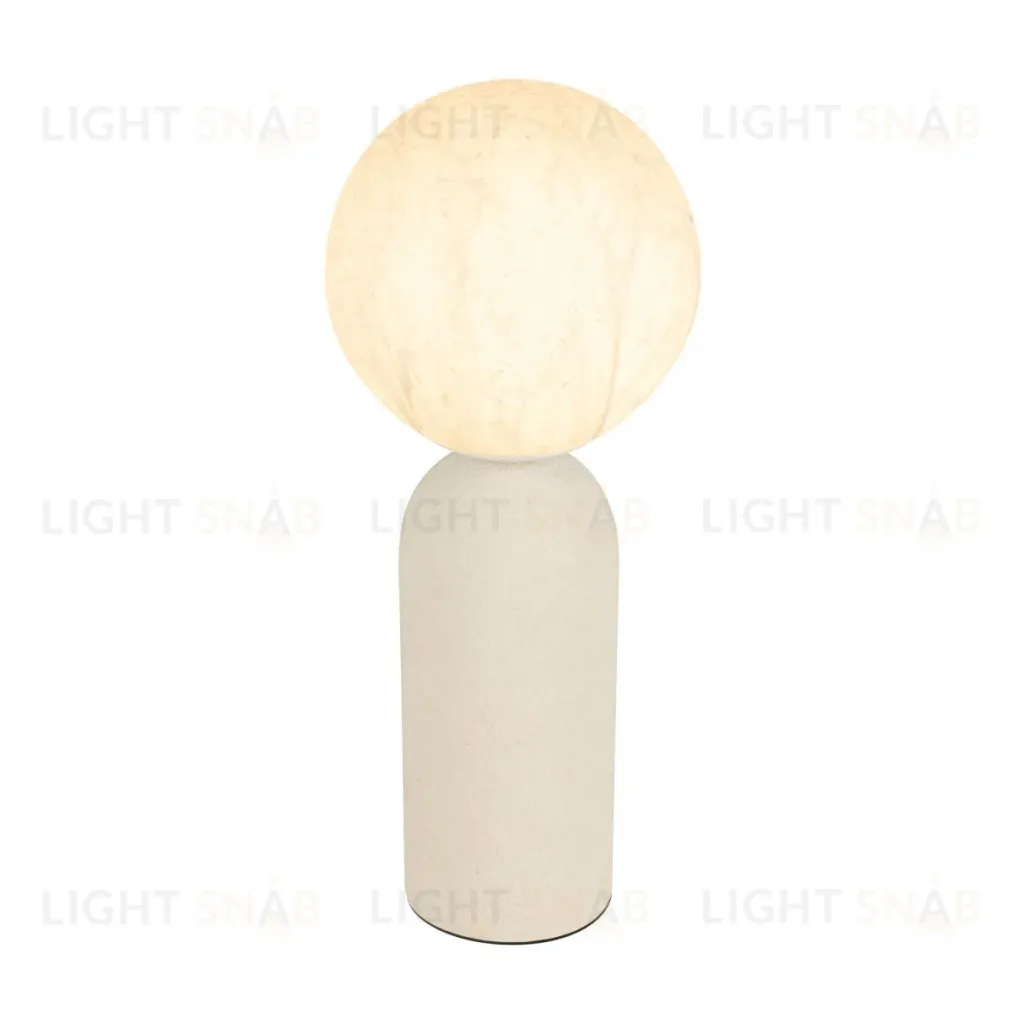 Настольная лампа Arlight SP-SILKA-TAB-R150-6W Warm2700 (WH, 330 deg, 230V, TOUCH-DIM) (IP20, Натуральный шелк) 056890 056890