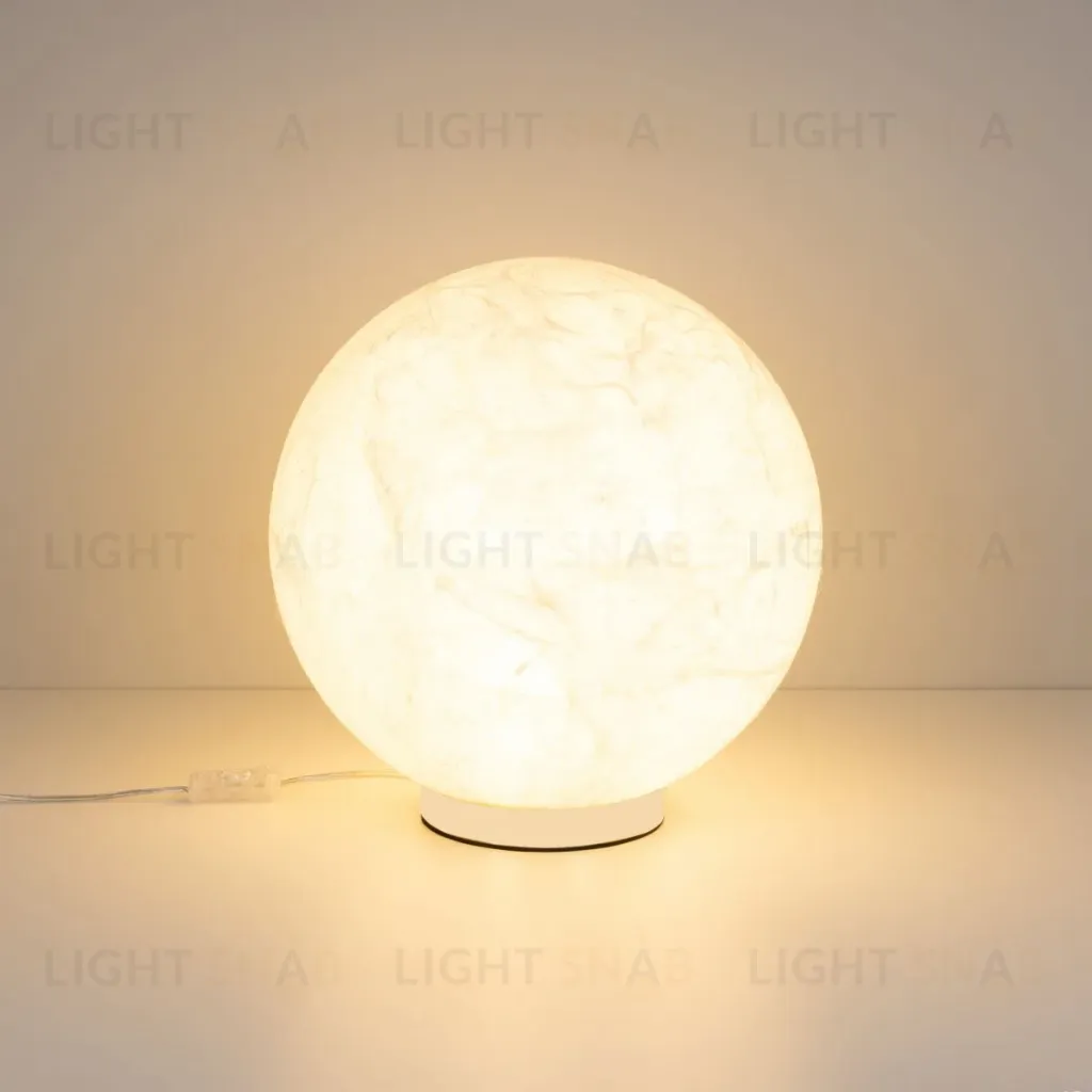 Настольная лампа Arlight SP-SILKA-TAB-R350-11W Warm2700 (WH, 330 deg, TOUCH-DIM) (IP20, Натуральный шелк) 056889 056889